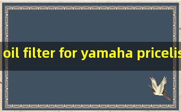 oil filter for yamaha pricelist